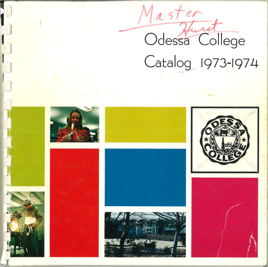 Odessô College I Catalog 1973-1974