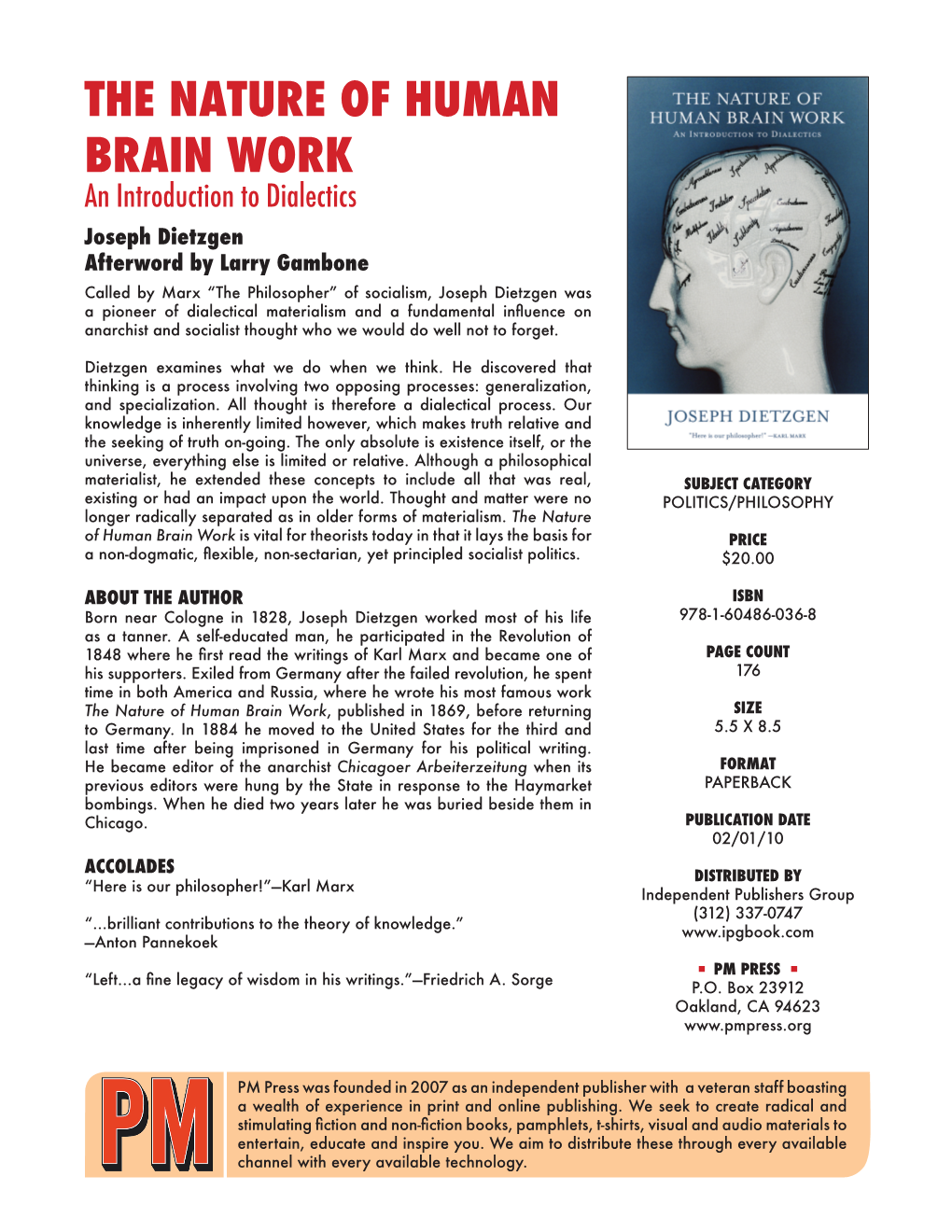 The Nature of Human Brain Work