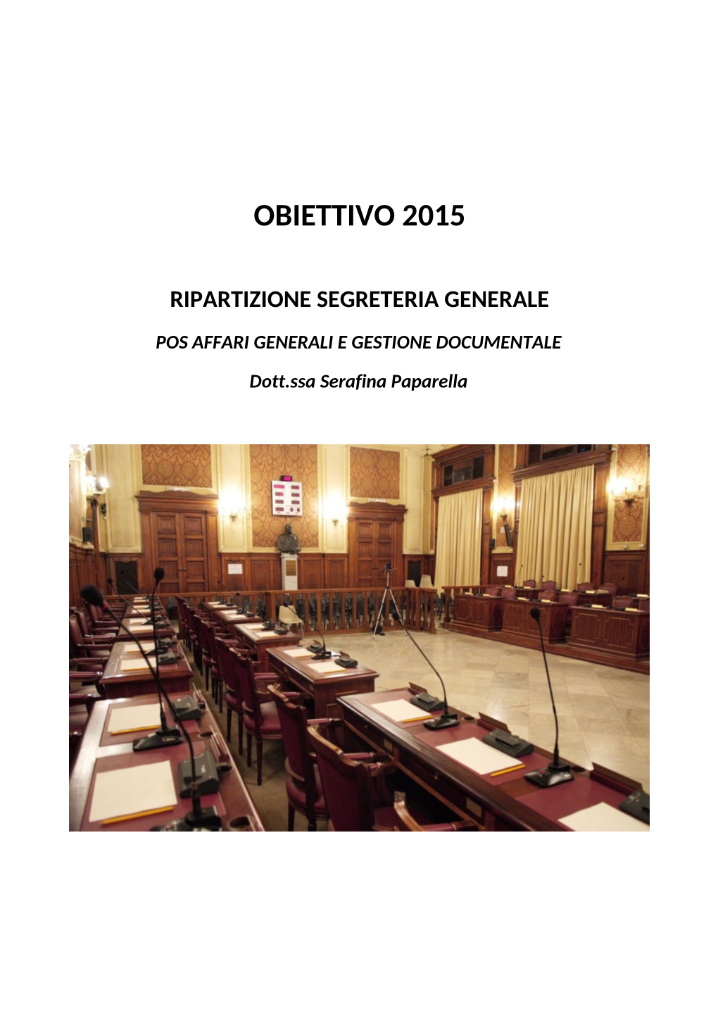 Obiettivo 2015