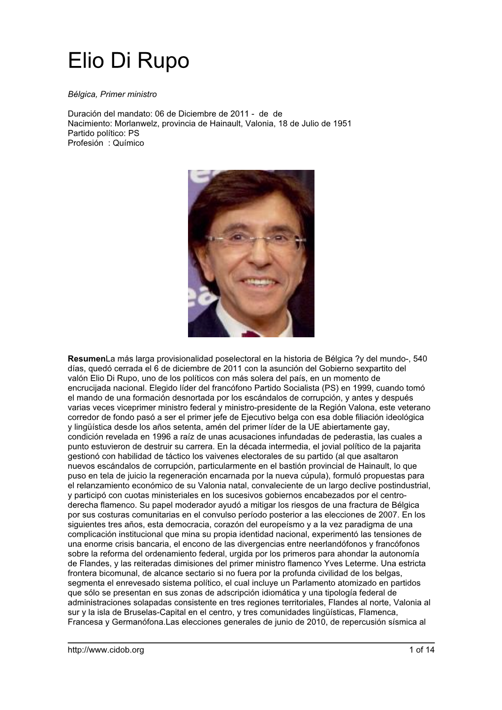 Elio Di Rupo