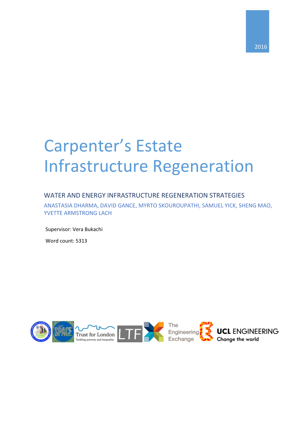 Carpenter's Estate Infrastructure Regeneration