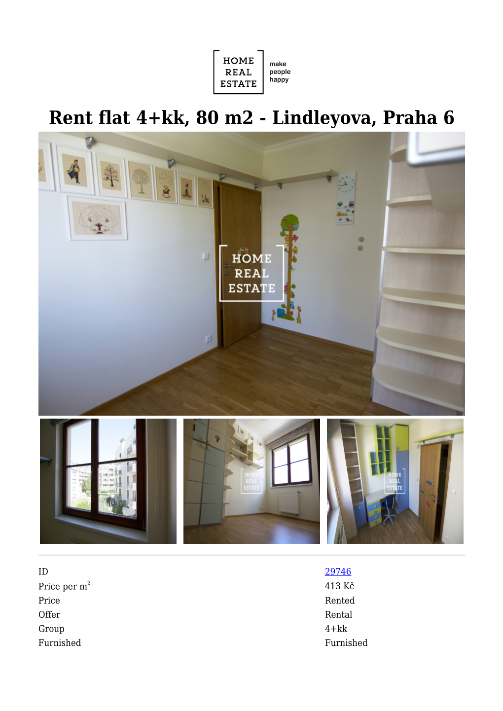 Rent Flat 4+Kk, 80 M2 - Lindleyova, Praha 6