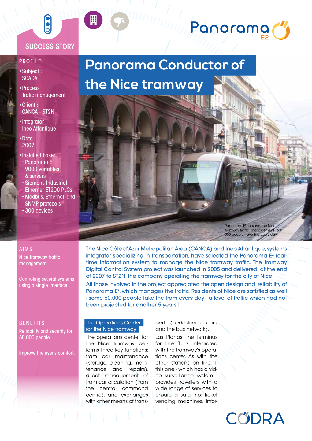 Panorama Conductor of the Nice Tramway