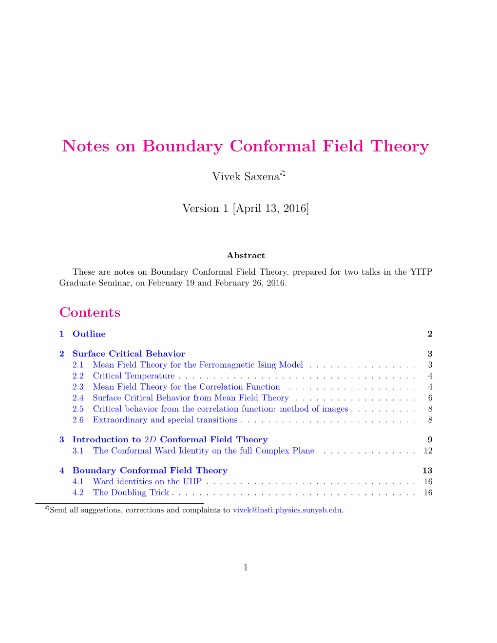 Notes on Boundary Conformal Field Theory