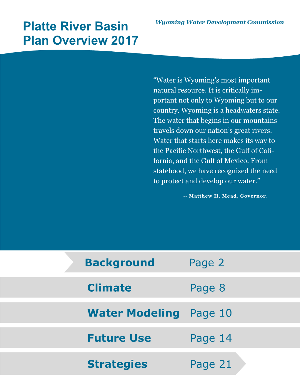 Platte River Basin Plan Overview 2017 2