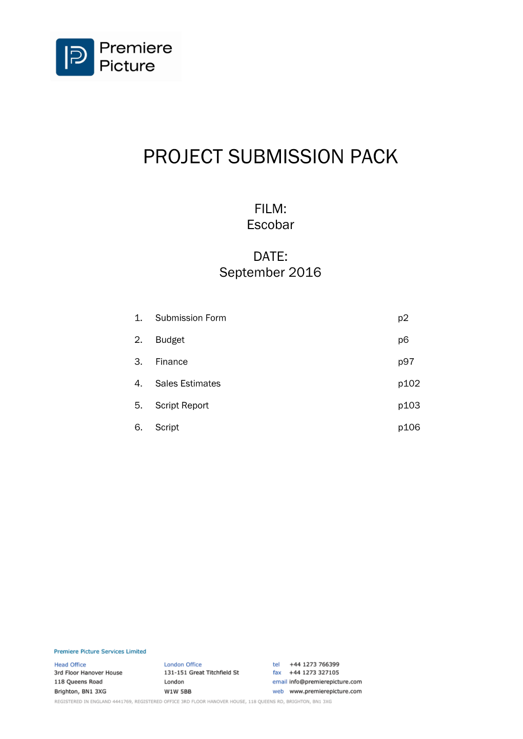 Project Submission Pack