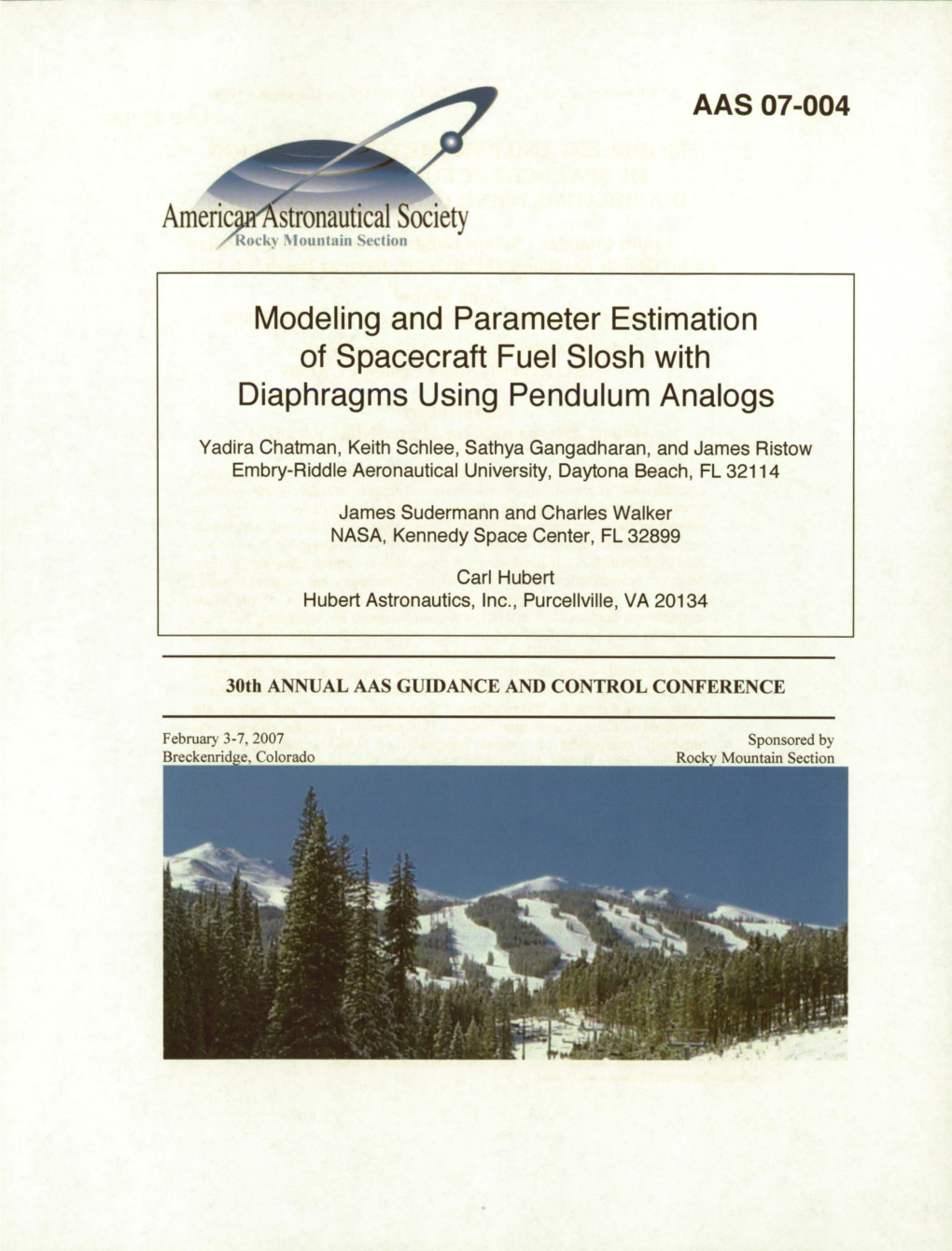 Modeling and Parameter Estimation of Spacecraft Fuel Slosh with Diaphragms Using Pendulum Analogs