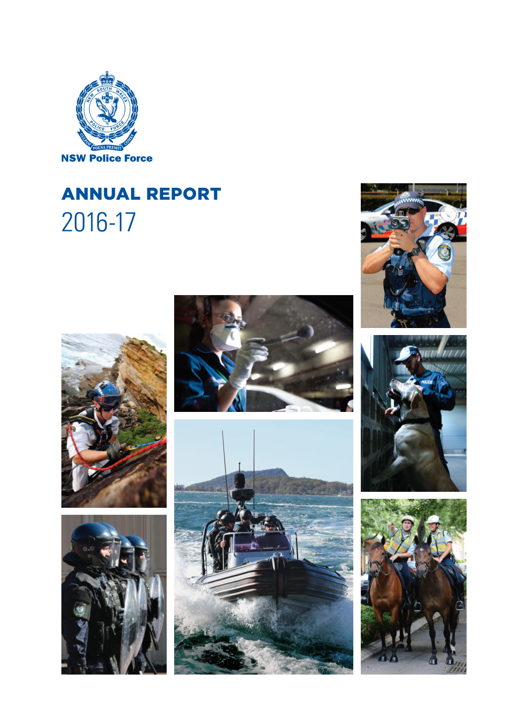 NSW Police Force 2016-17 Annual Report Table of Contents