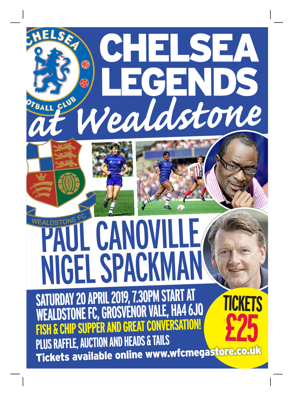 CHELSEA LEGENDS at Wealdstone