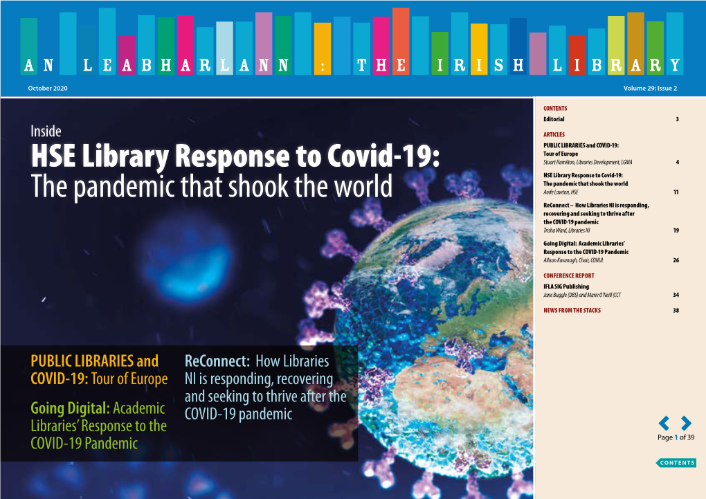 HSE Library Response to Covid-19: the Pandemic That Shook the World