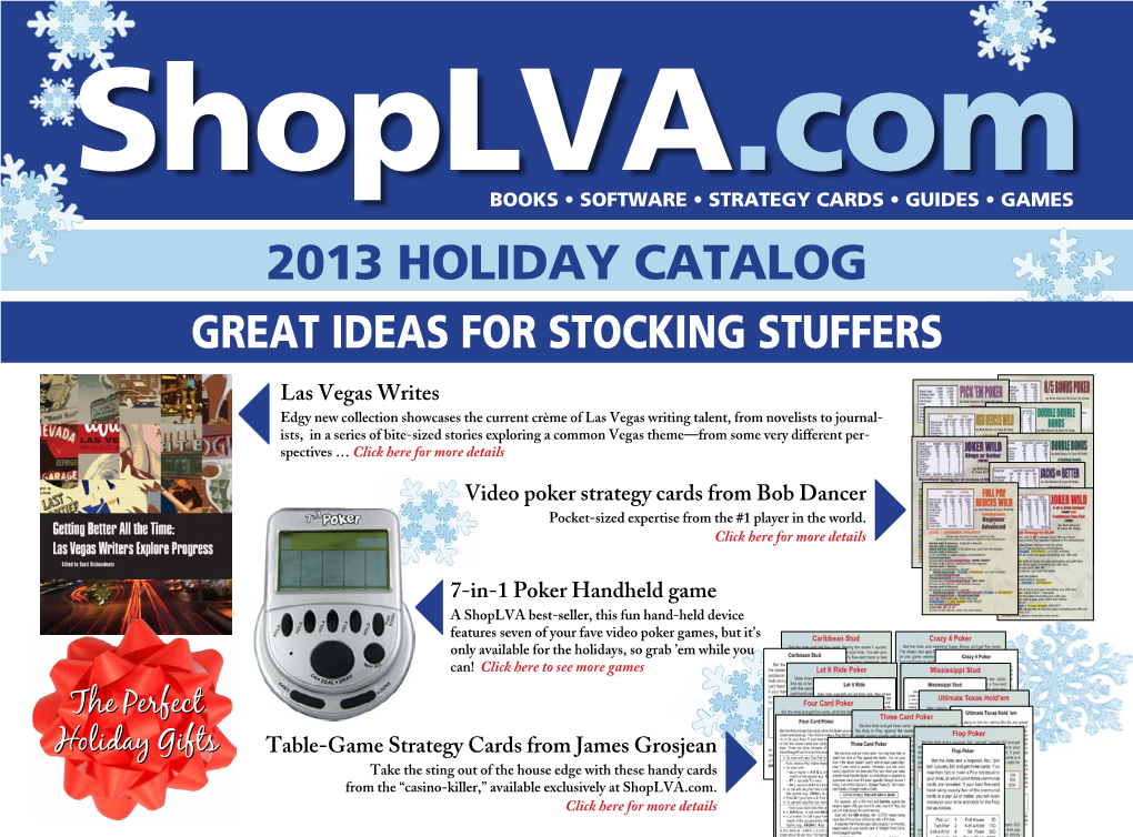 2013 Holiday Catalog Great Ideas for Stocking Stuffers