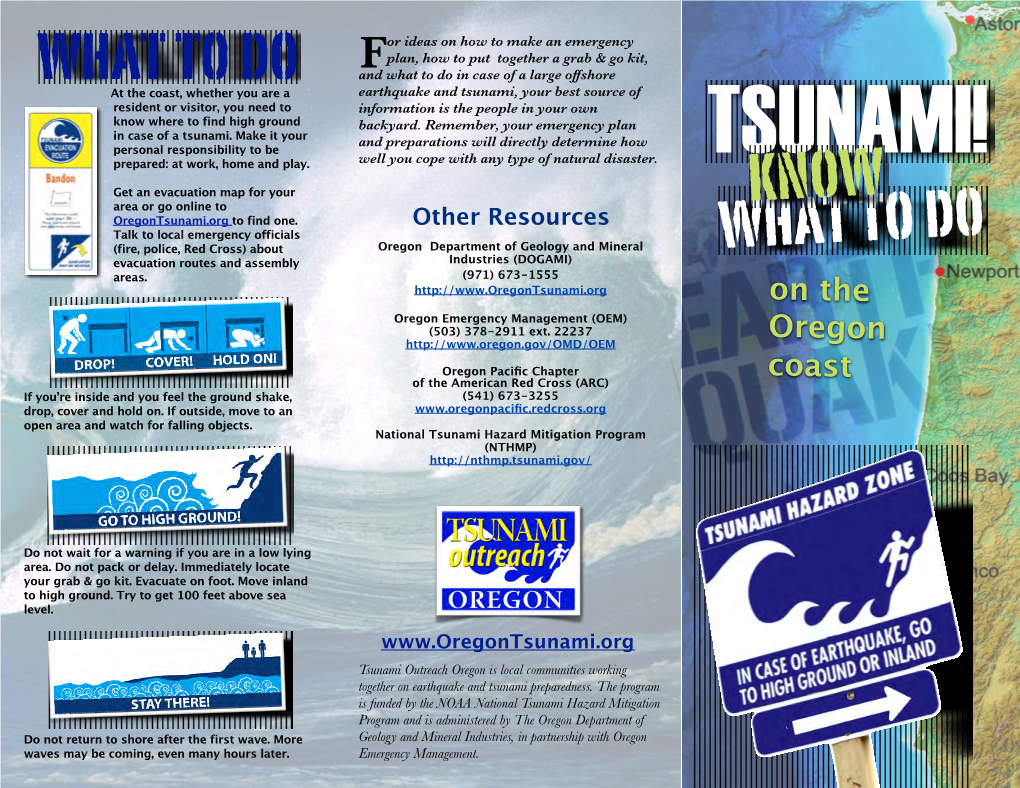 Tsunami! Know What to Do on the Oregon Coast