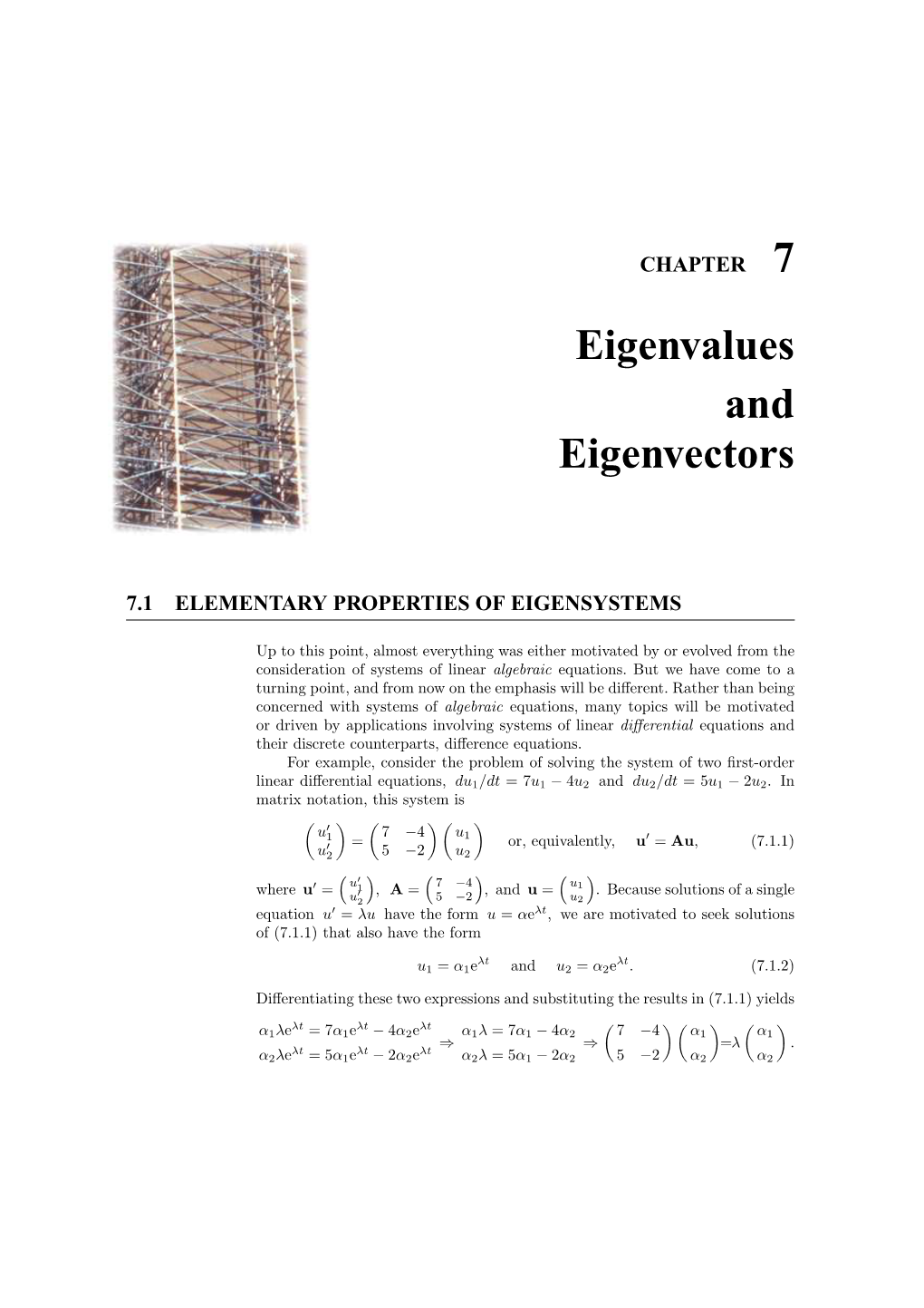 Eigenvalues and Eigenvectors