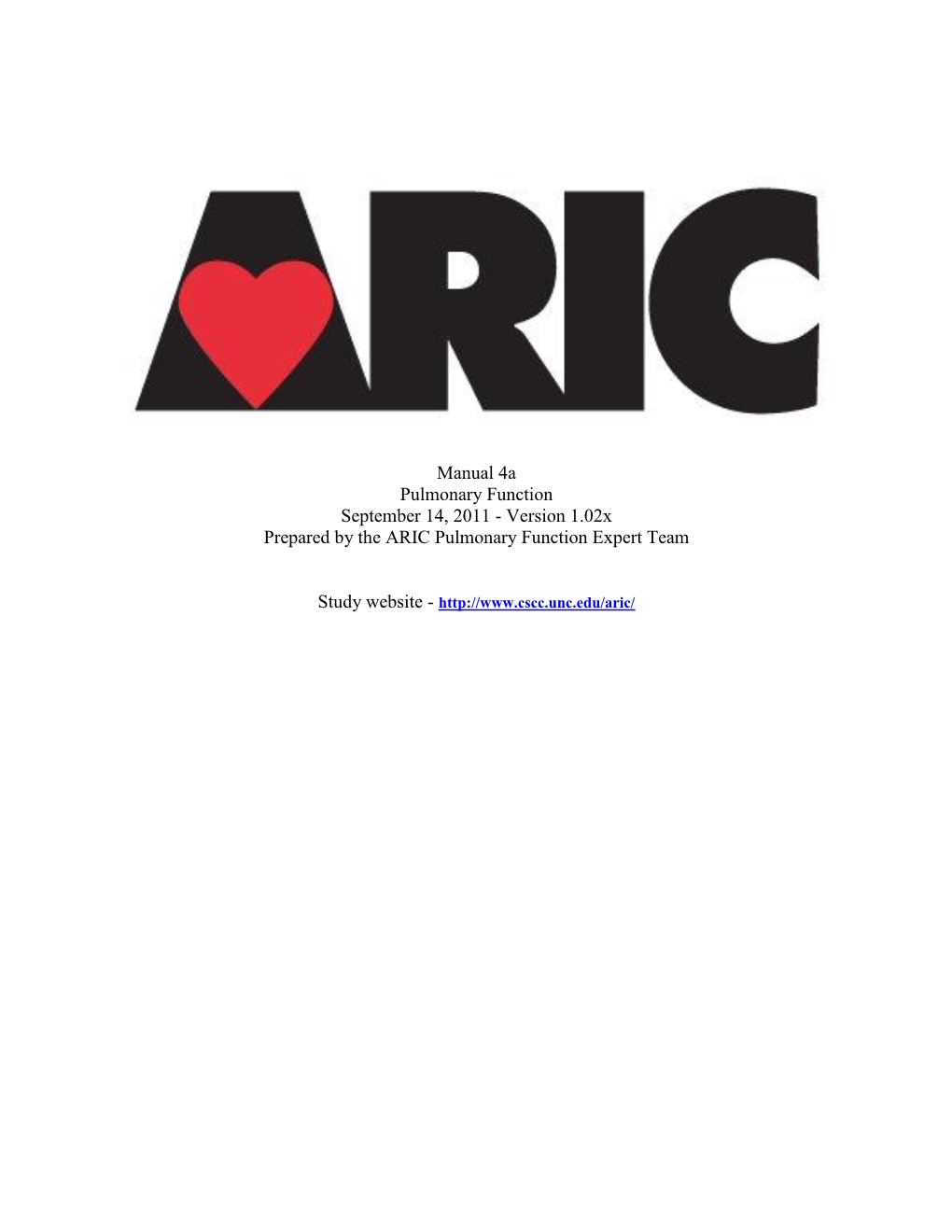 Spirometry Manual of Procedures