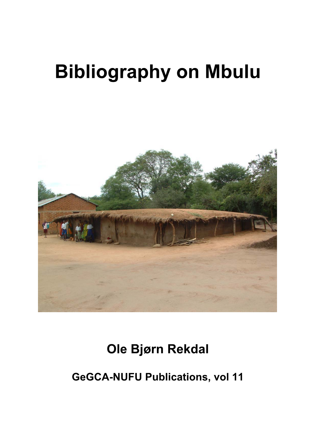 Mbulu Bibliography