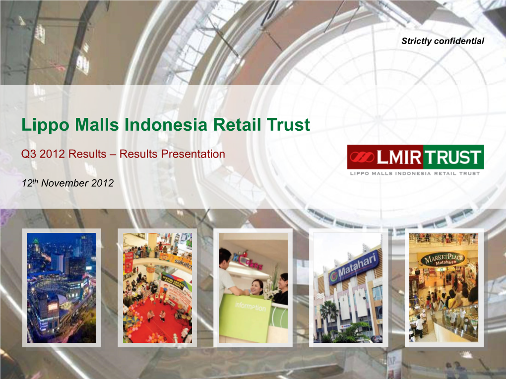 Lippo Malls Indonesia Retail Trust
