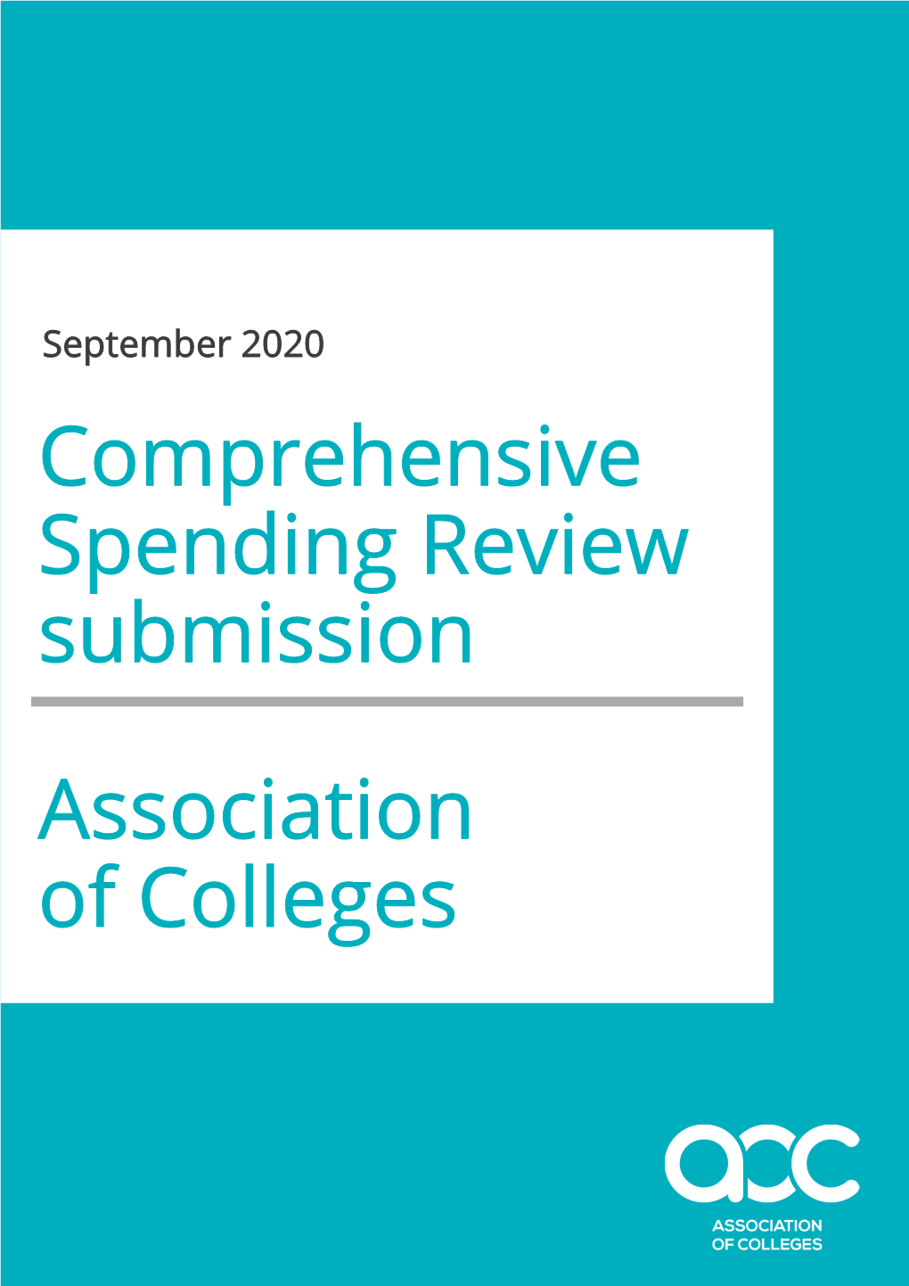 Colleges & the Comprehensive Spending Review