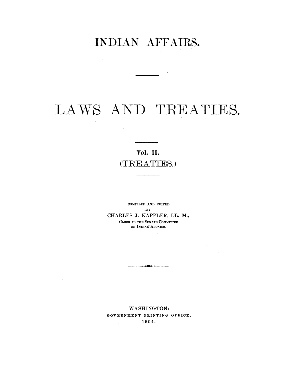 Laws An-D Treaties