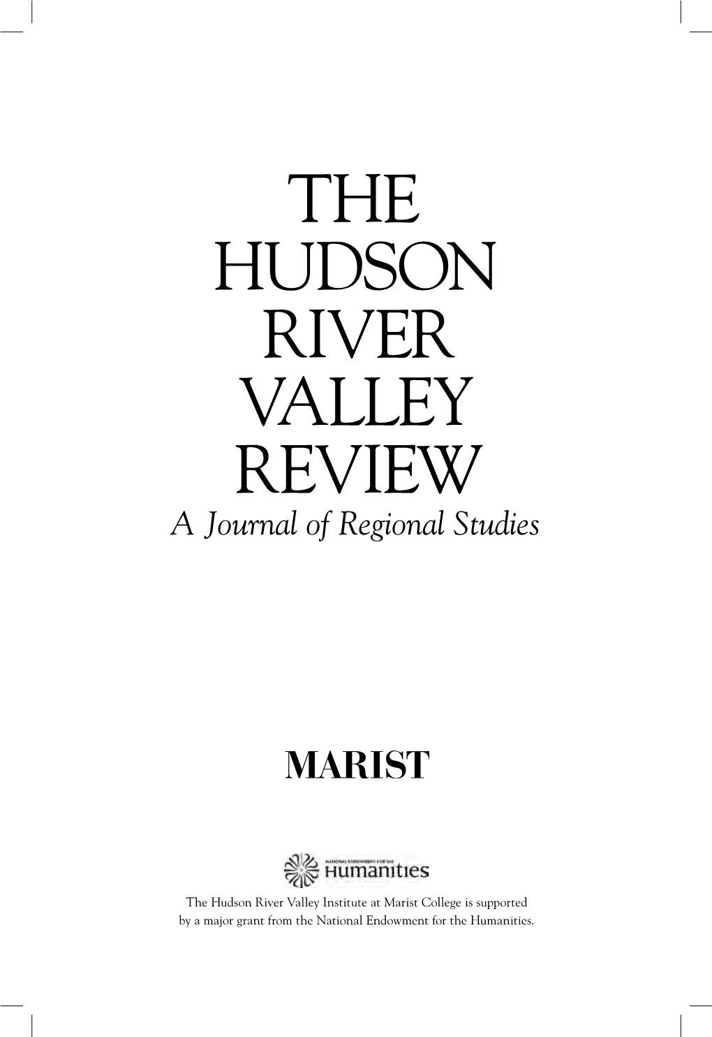 The Hudson River Valley Review