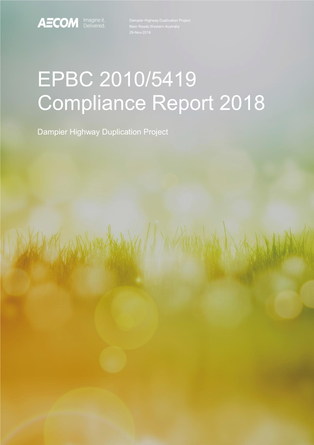 EPBC 2010/5419 Compliance Report 2018