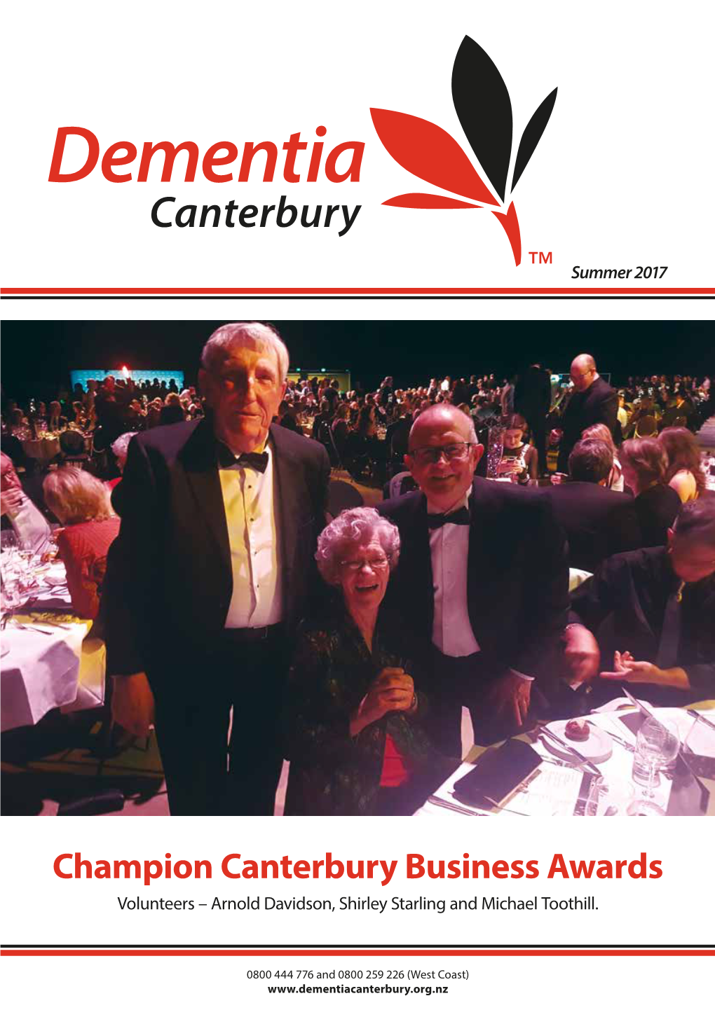 Champion Canterbury Business Awards Volunteers – Arnold Davidson, Shirley Starling and Michael Toothill
