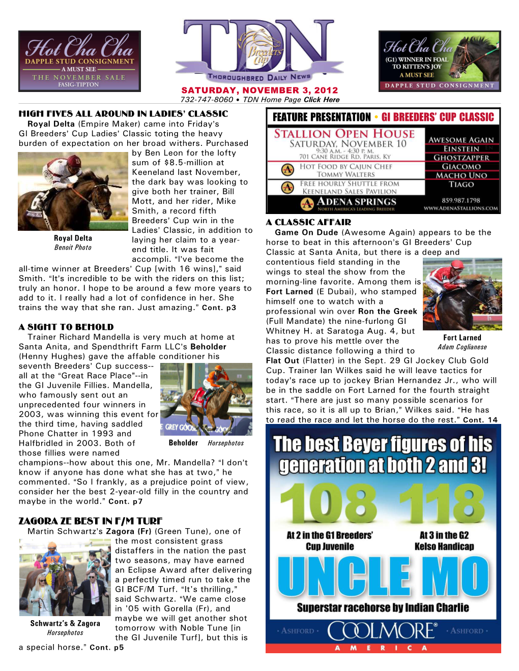 Feature Presentation • Gi Breeders' Cup Classic