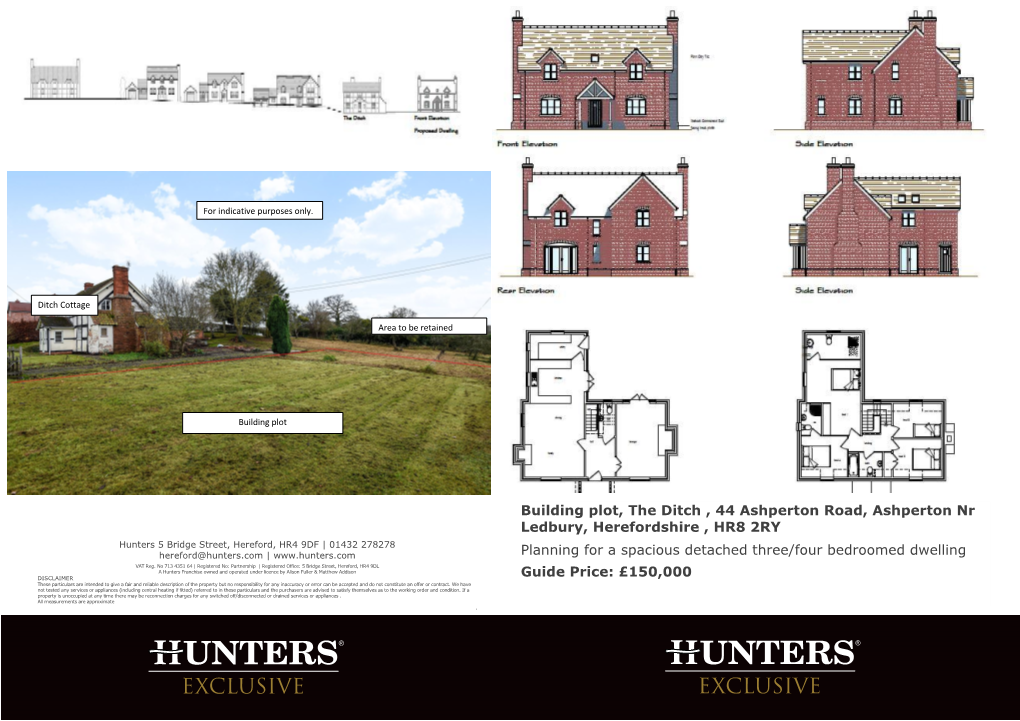 Building Plot, the Ditch , 44 Ashperton Road, Ashperton Nr Ledbury, Herefordshire , HR8 2RY