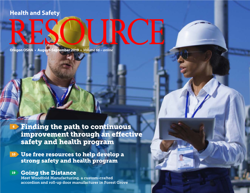 Finding the Path to Continuous Improvement Through an Effective Safety and Health Program