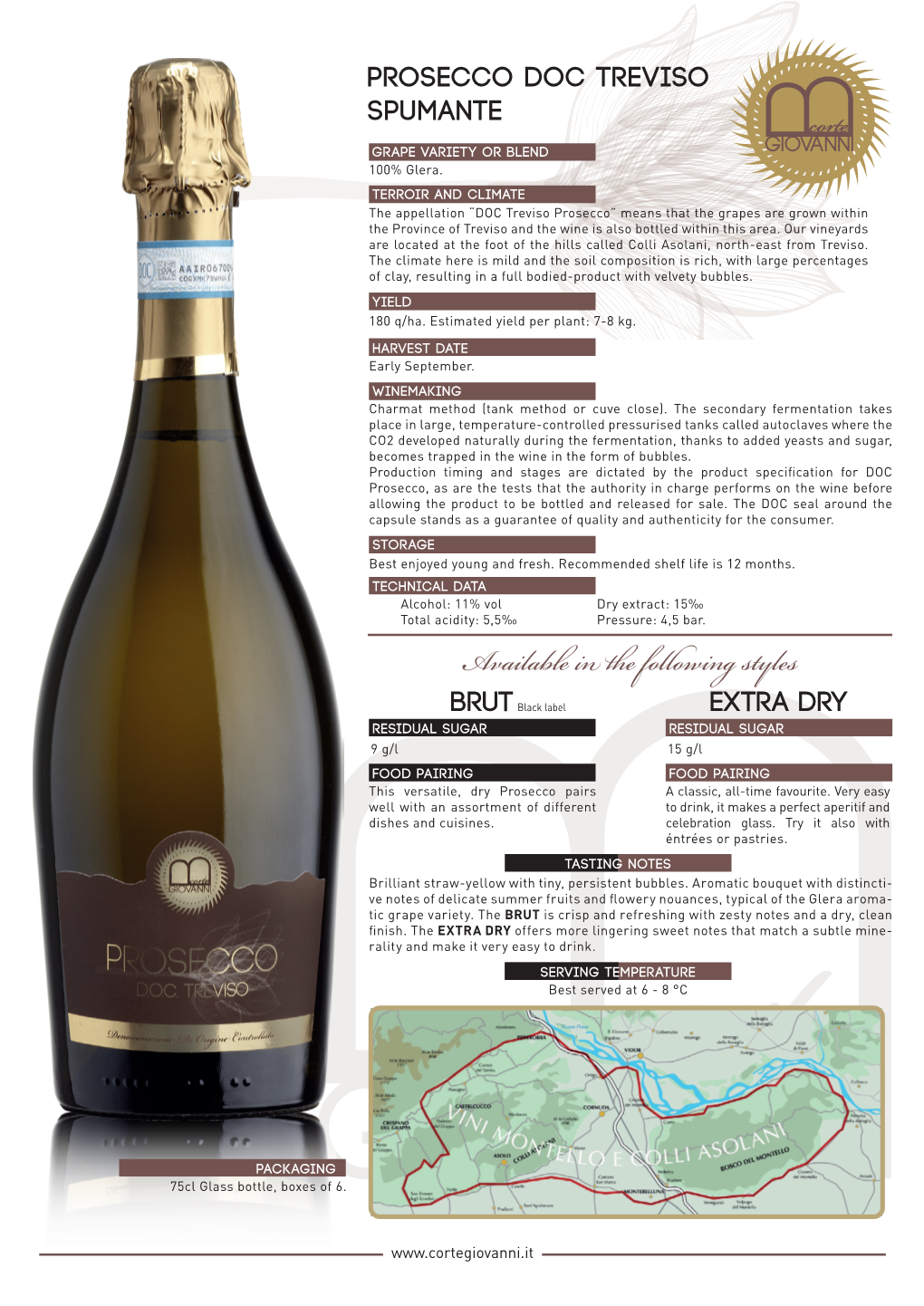 Prosecco Doc Treviso Spumante Brut Extra