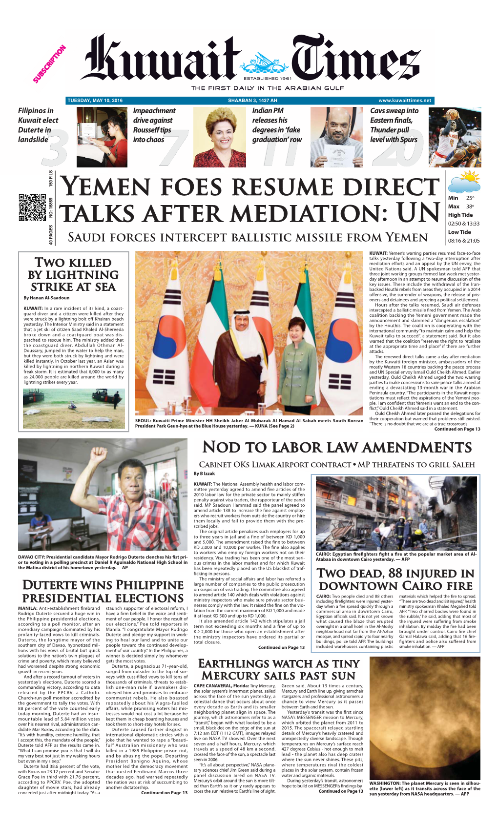 Yemen Foes Resume Direct Talks After Mediation