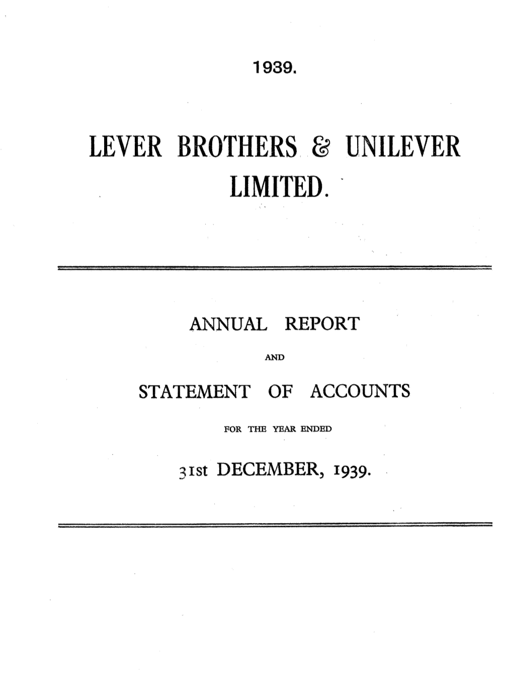 1939 Annual Report