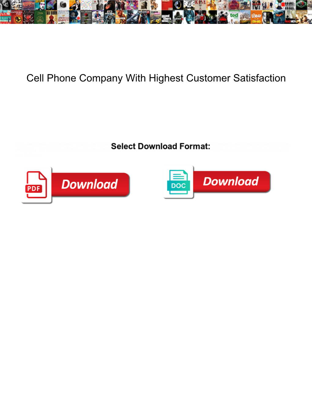 Cell Phone Company with Highest Customer Satisfaction