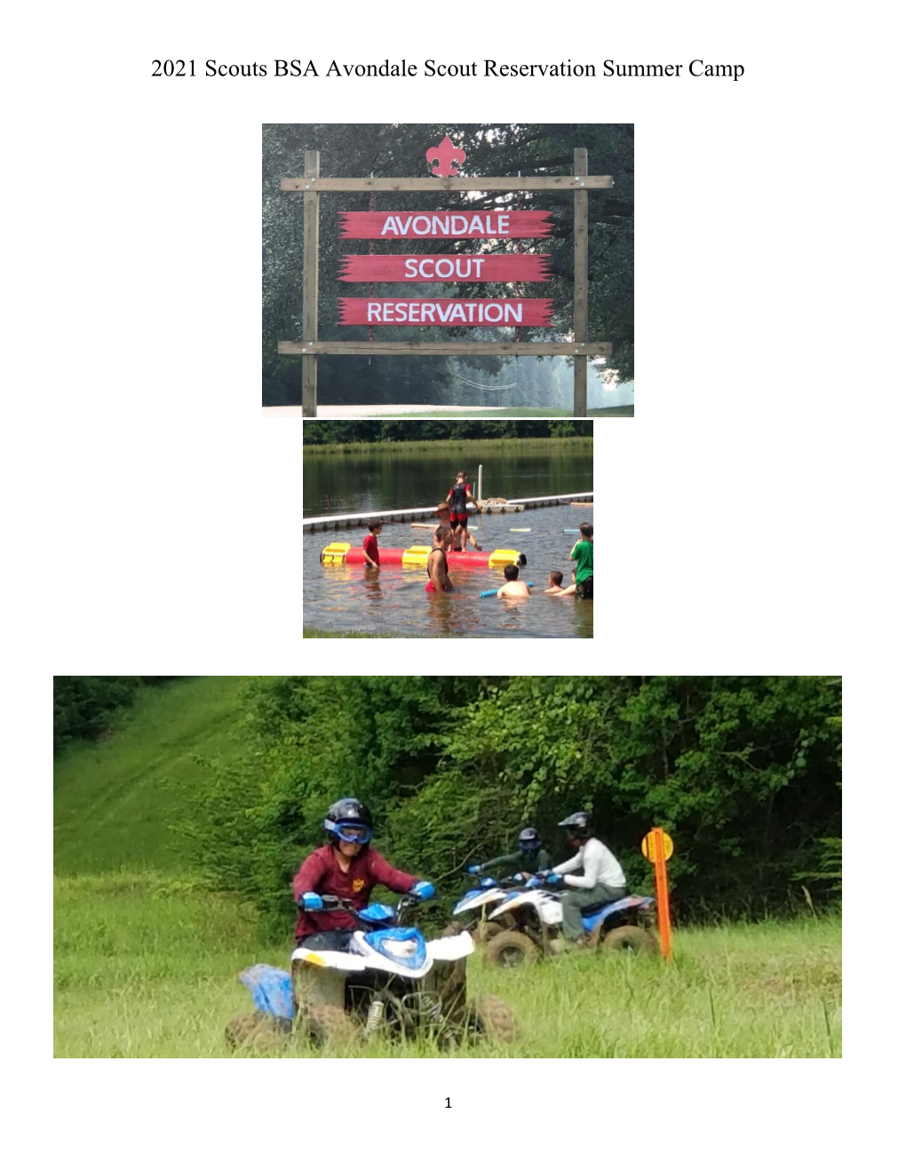 2021 Scouts BSA Avondale Scout Reservation Summer Camp