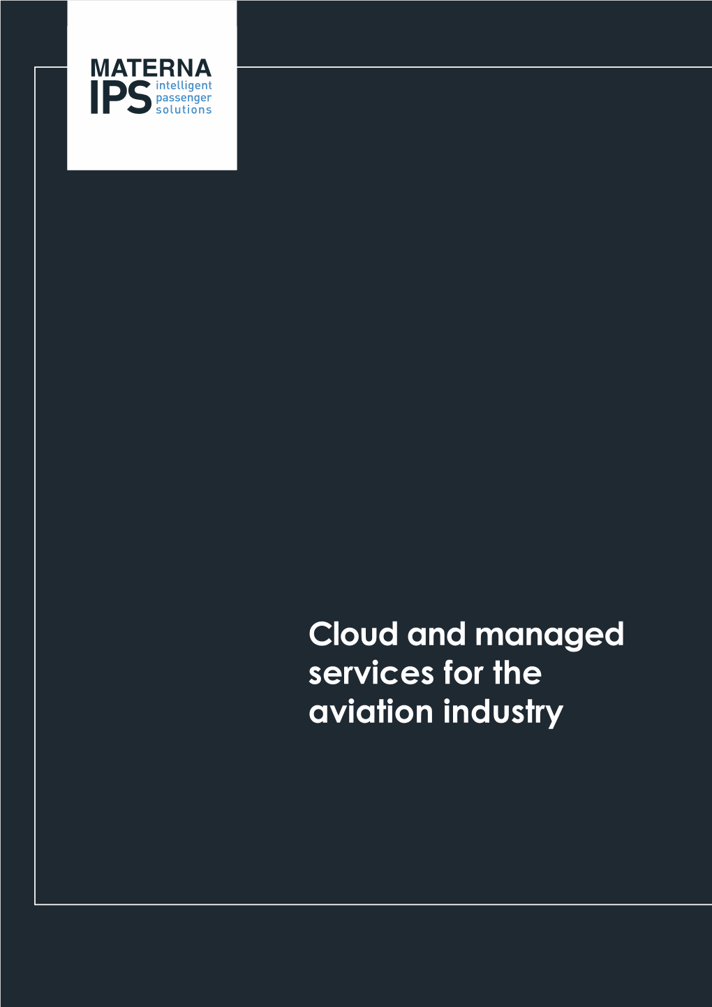 Cloud and Managed Services for the Aviation Industry
