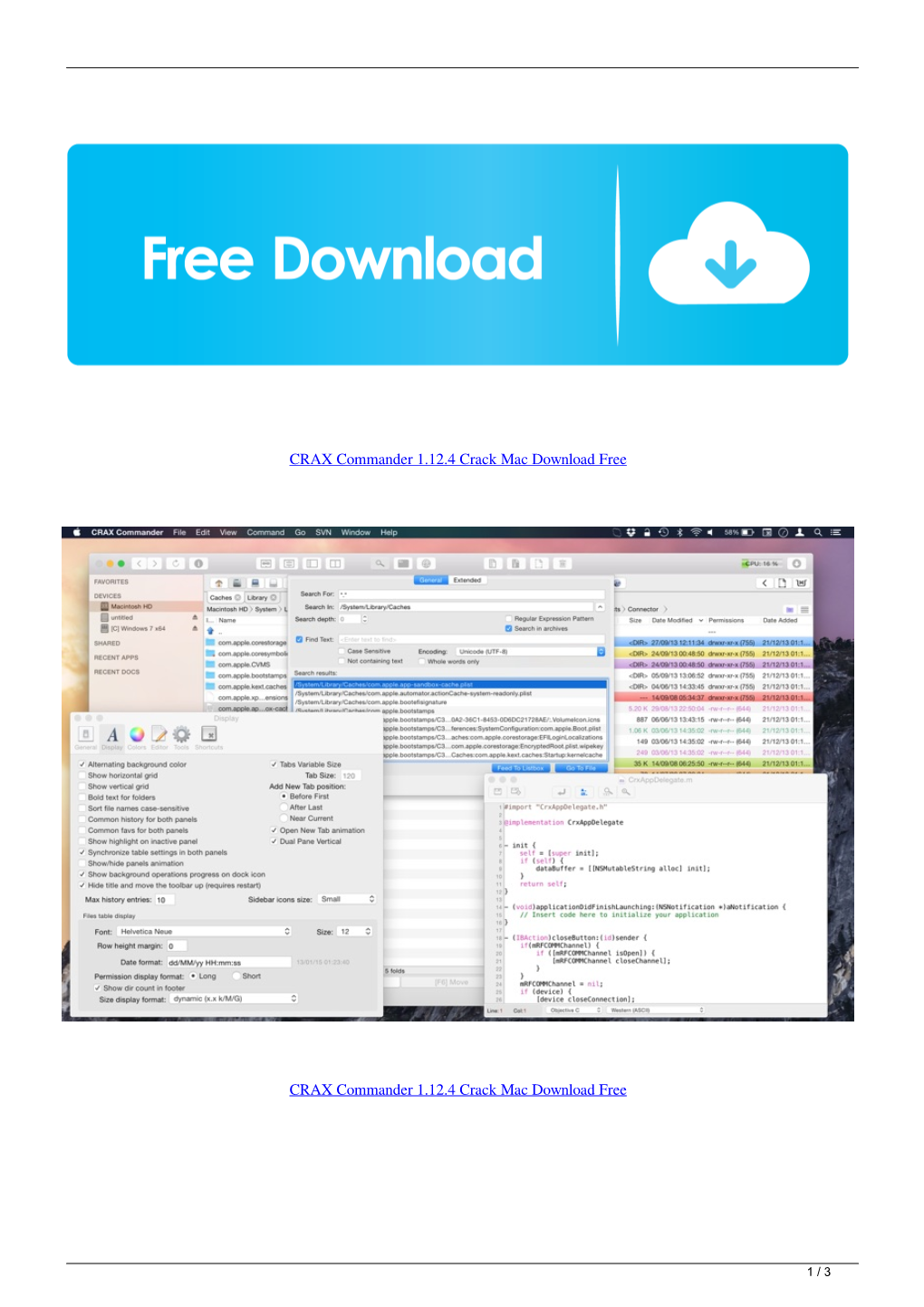 CRAX Commander 1124 Crack Mac Download Free
