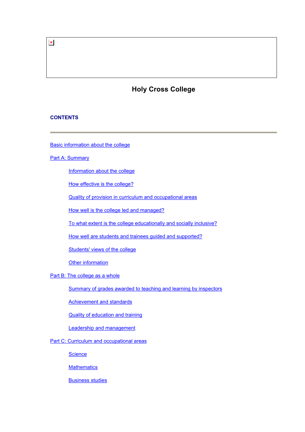 Holy Cross College