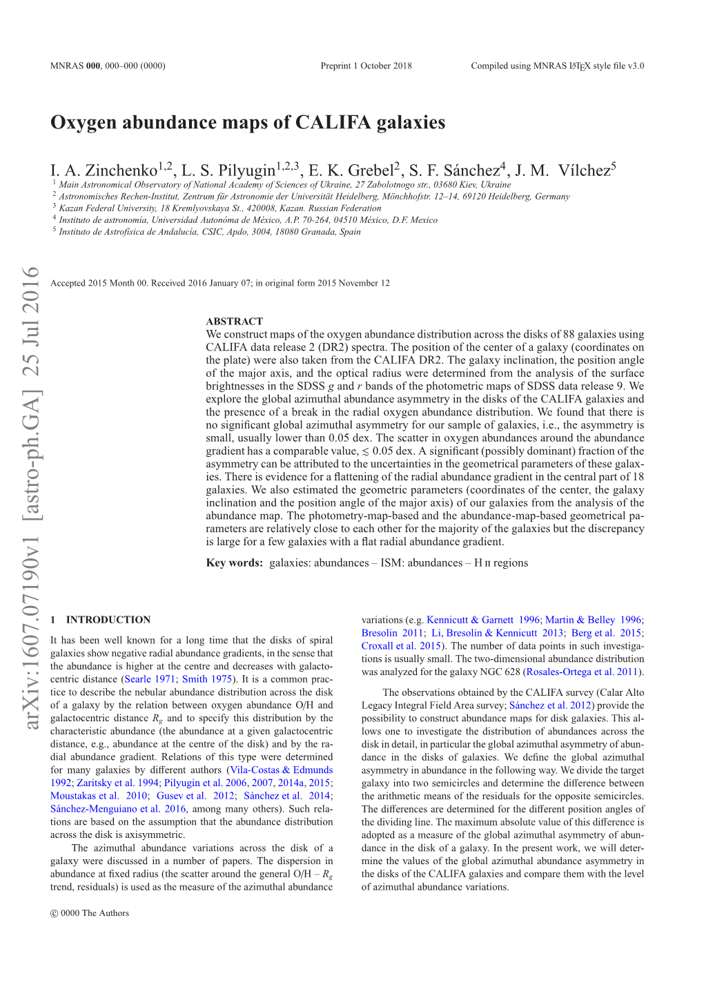 Oxygen Abundance Maps of CALIFA Galaxies