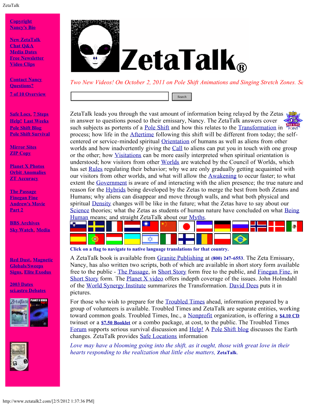 Zetatalk Leads You Through the Vast Amount of Information Being Relayed by the Zetas Help! Last Weeks in Answer to Questions Posed to Their Emissary, Nancy