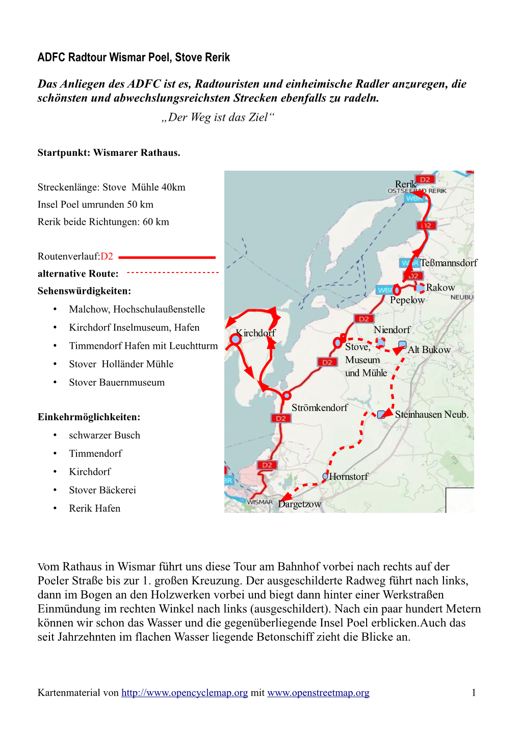 ADFC Radtour Wismar Poel, Stove Rerik