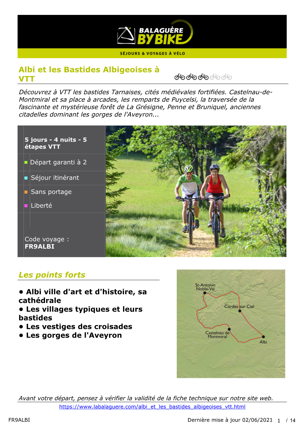 Albi Et Les Bastides Albigeoises À VTT Les Points Forts