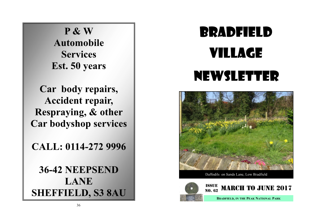 Bradfield Village Newsletter