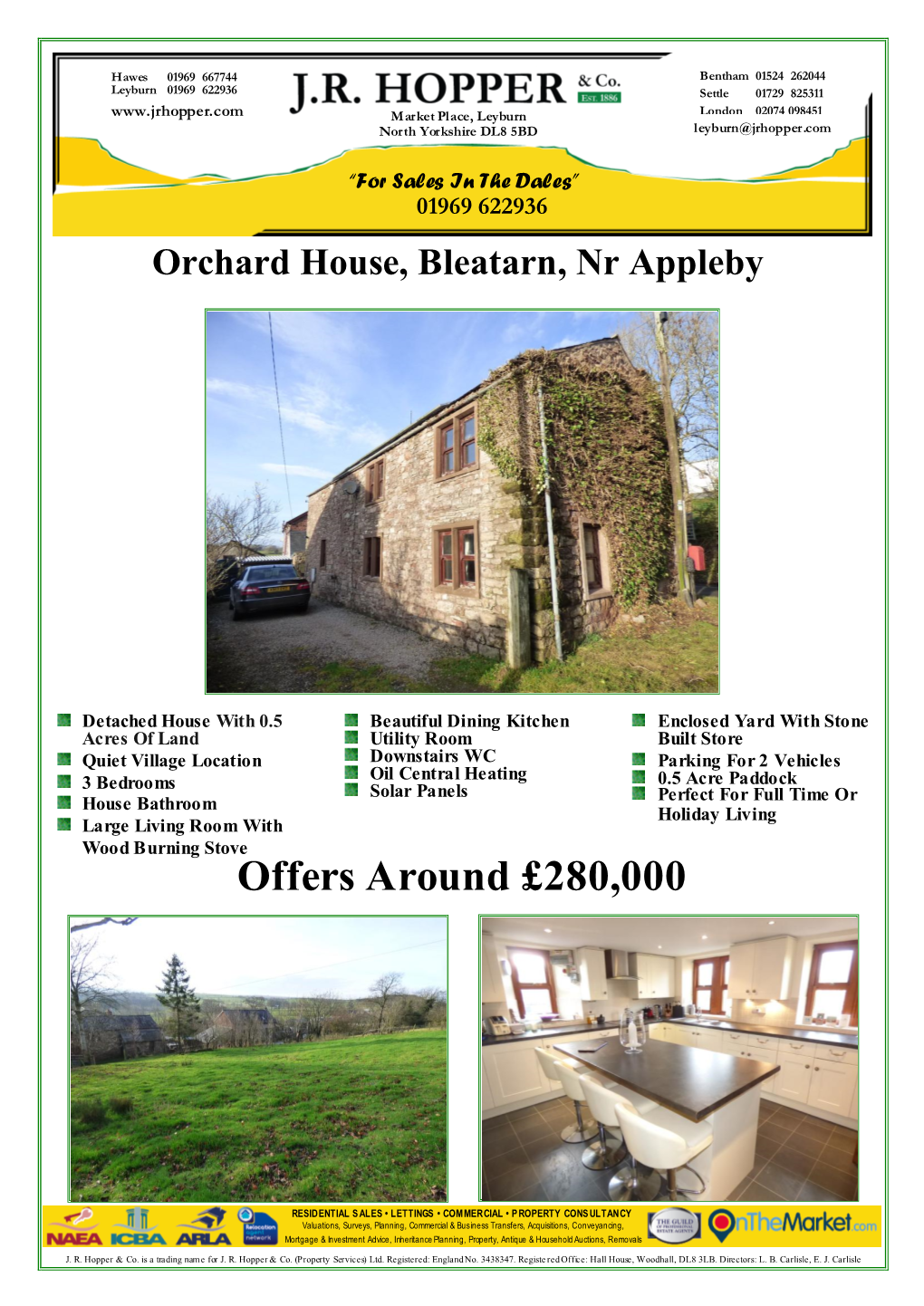 Orchard House, Bleatarn, Nr Appleby Offers Around £280000