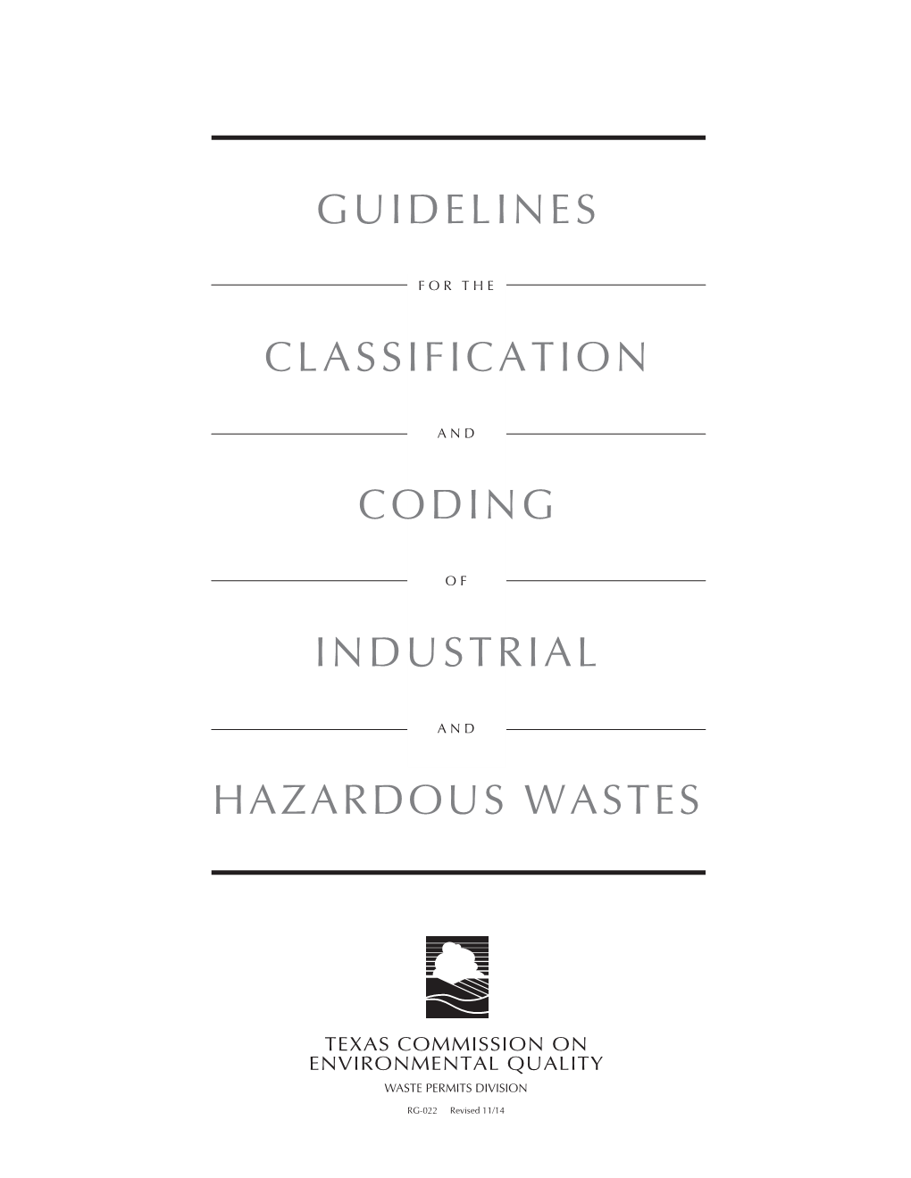 Classification & Coding of Industrial & Hazardous Waste