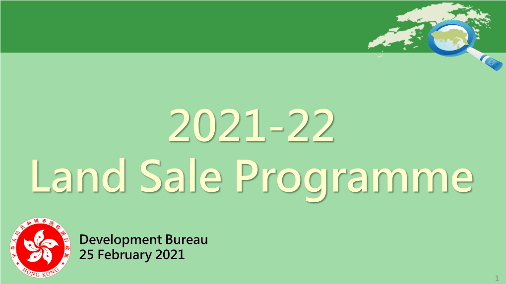 2021-22 Land Sale Programme