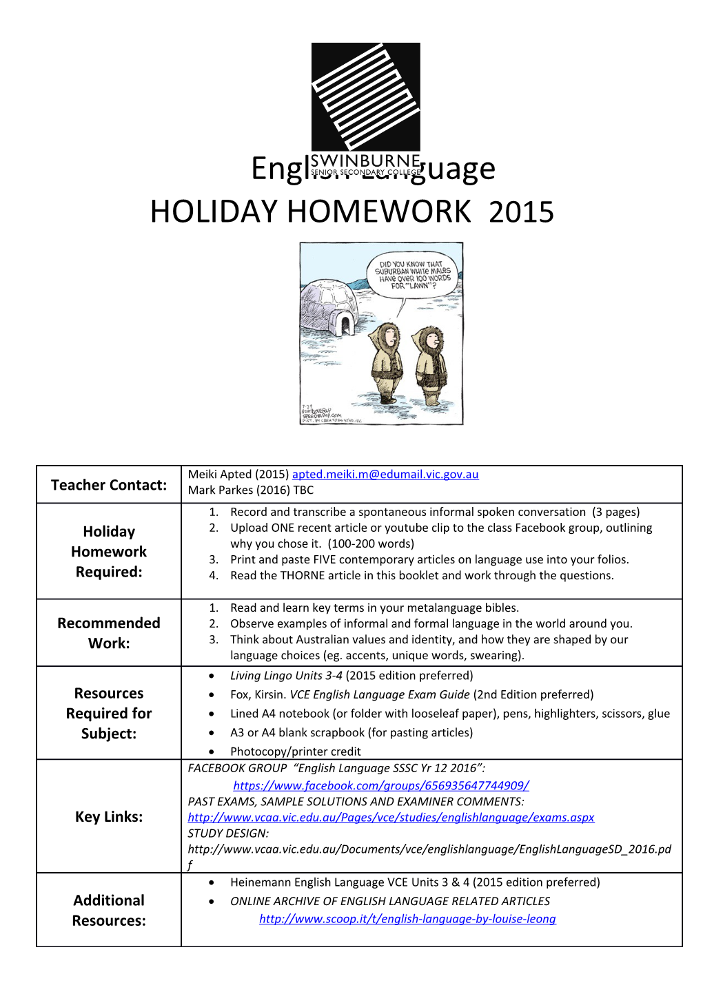 Unit 3: Language Variation and Social Purpose