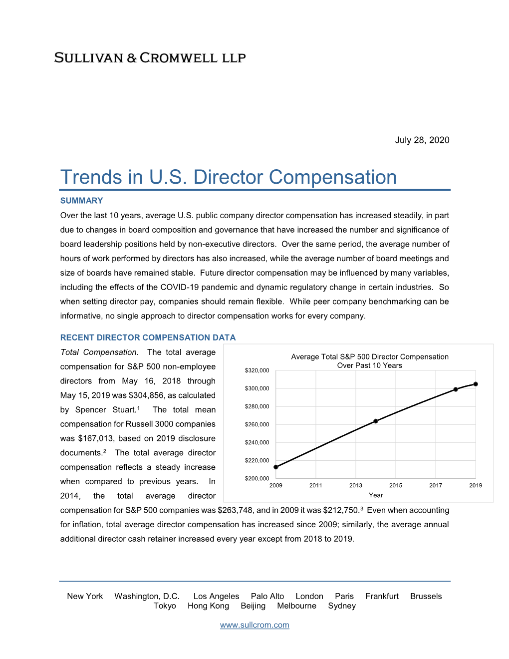 Trends in U.S. Director Compensation