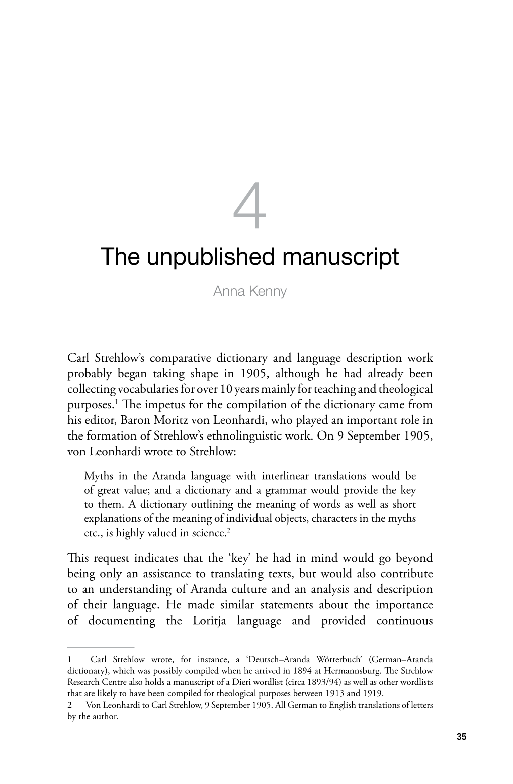 4. the Unpublished Manuscript