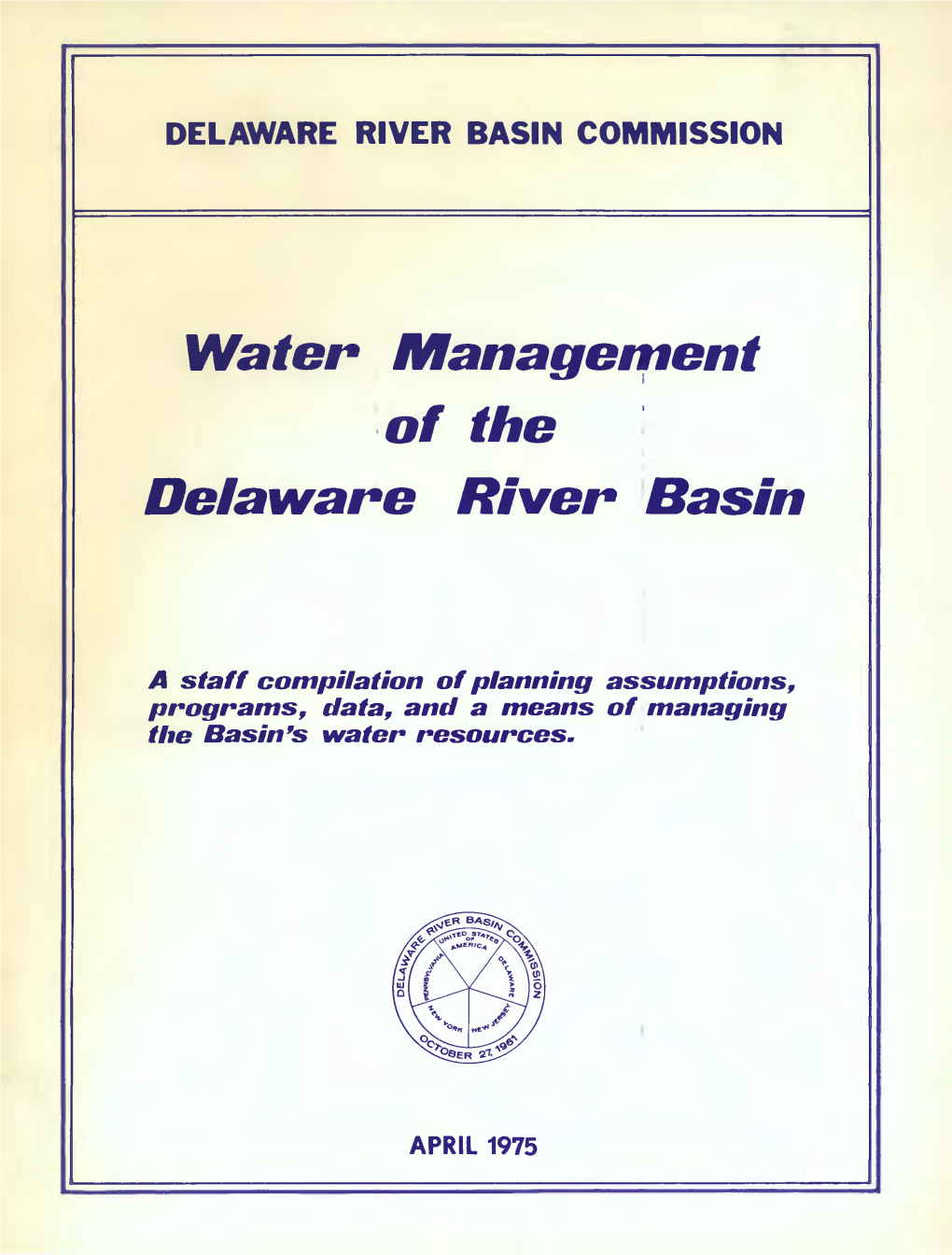 Of the Delaware River Basin