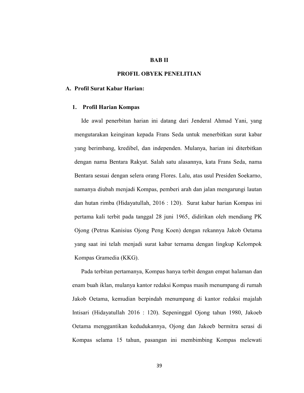 1. Profil Harian Kompas Ide Awal Penerbitan Harian Ini Datang Dari