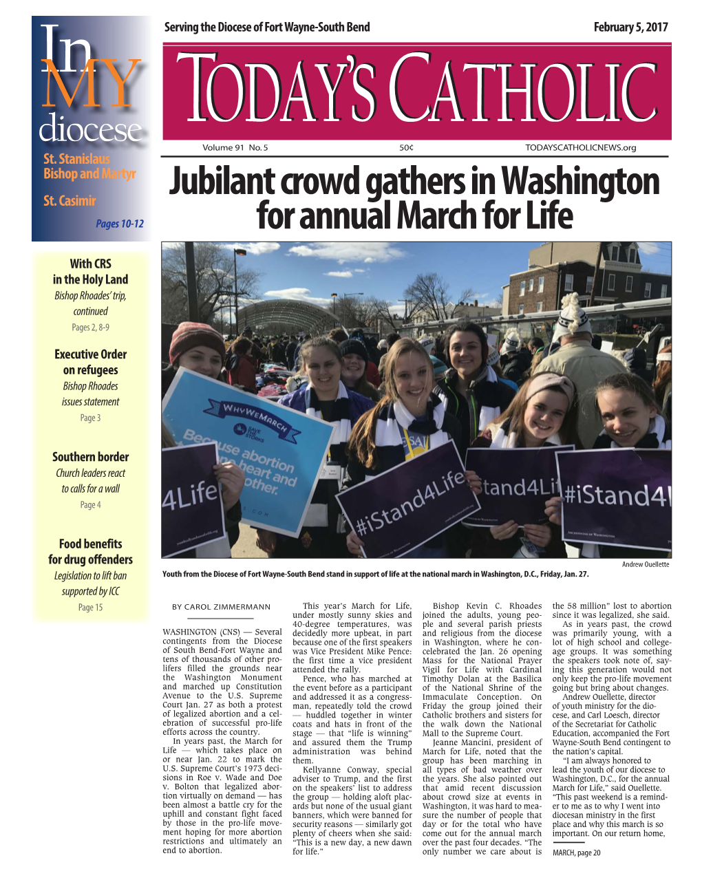 Jubilant Crowd Gathers in Washington for Annual March for Life